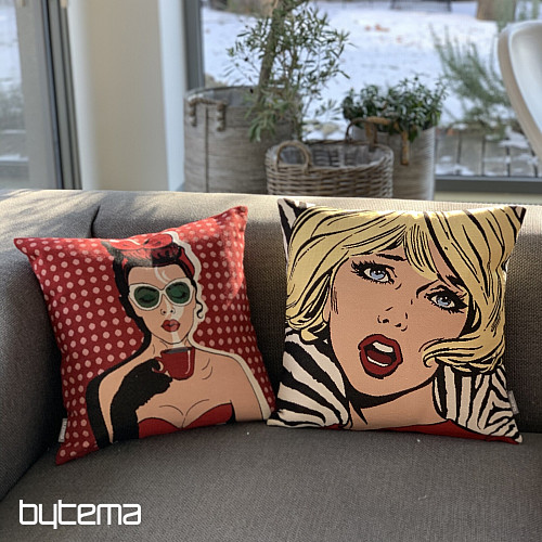 Gobelínový povlak na polštář COMICS WOMAN I