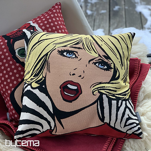 Gobelínový povlak na polštář COMICS WOMAN II