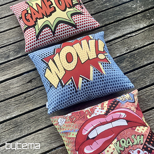 Gobelínový povlak na polštář COMICS GAME ON!