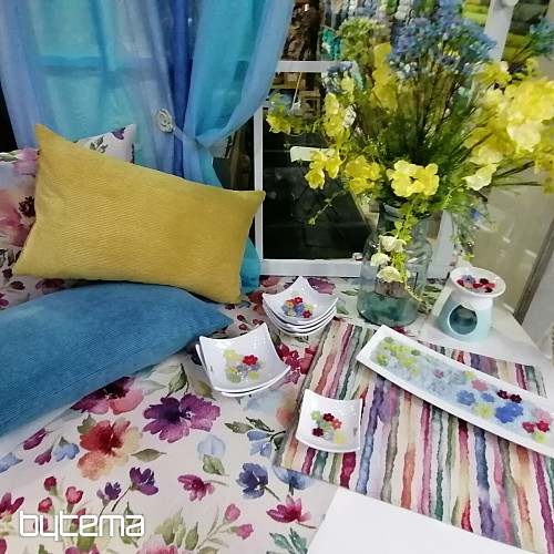 Gobelínová látka PASTEL KVĚTY