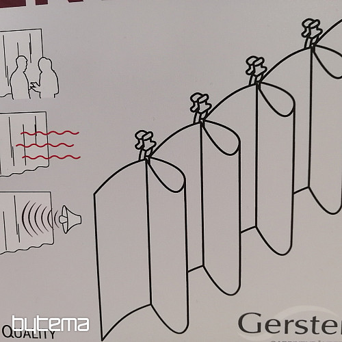 Řasící stuha ERFALTE na záclonu 9 cm, 1: 2