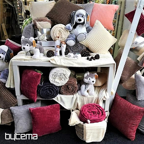 deka z mikrovlákna EXTRA MĚKKÁ OVEČKA manžestr - oříšek