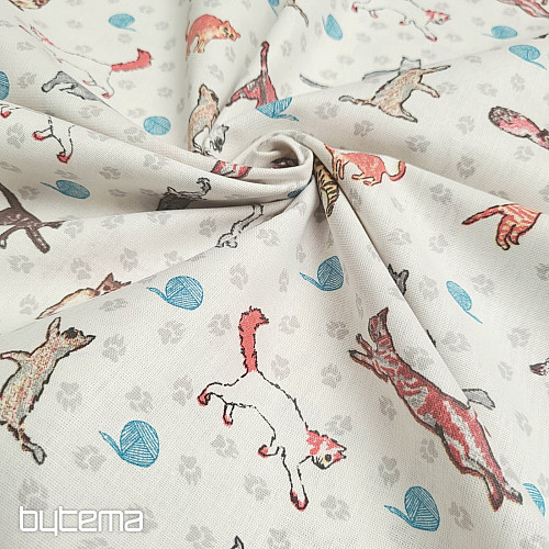 Dekorační látka CATS