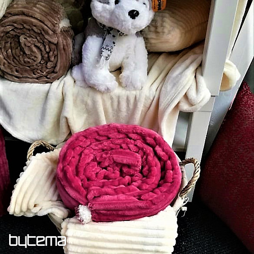 deka z mikrovlákna EXTRA MĚKKÁ OVEČKA manžestr - oříšek