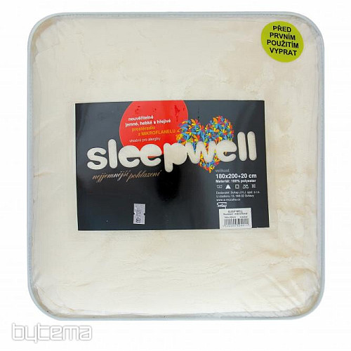 Prostěradlo mikroflanel SLEEP WELL MĚSÍČNÍ TŘPYT