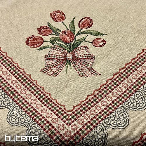 Gobelínové ubrusy a šály TULIPÁNY