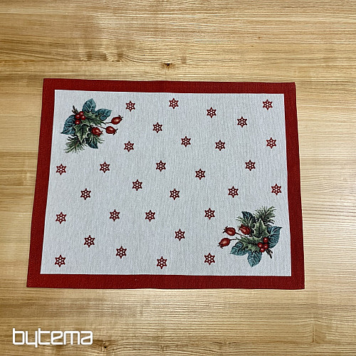 Gobelínový ubrus a šál VÁNOČNÍ SVÍČKA