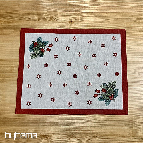 Gobelínový ubrus a šál VÁNOČNÍ SVÍČKA