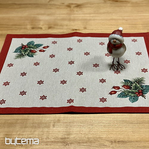 Gobelínový ubrus a šál VÁNOČNÍ SVÍČKA