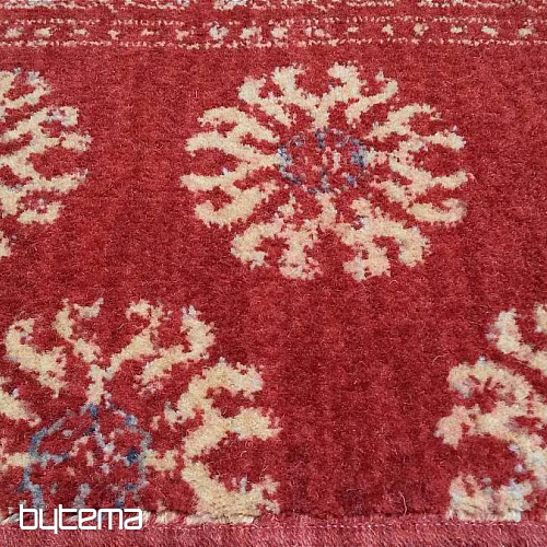 Luxusní vlněný koberec DJOBIE PATCH red