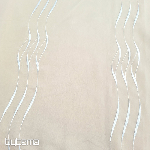 Vyšívaná luxusní záclona bílá GERSTER 195/0001