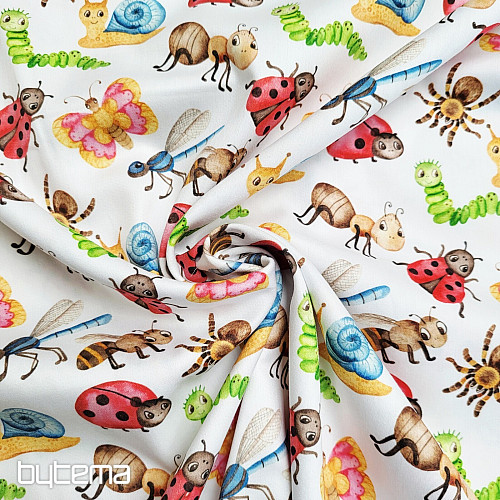 Dětský bavlněný satén ZVÍŘÁTKA digitální potisk