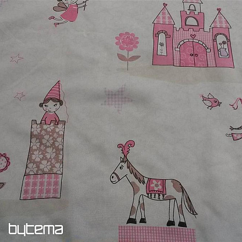 Záclona dětská PRINCEZNA s hradem