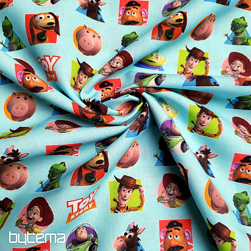 Bavlněná látka TOY STORY PATCH