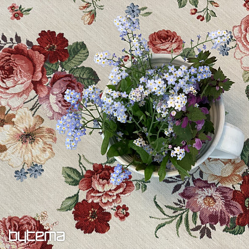 Gobelínový ubrus ROMANTICKÁ RŮŽE