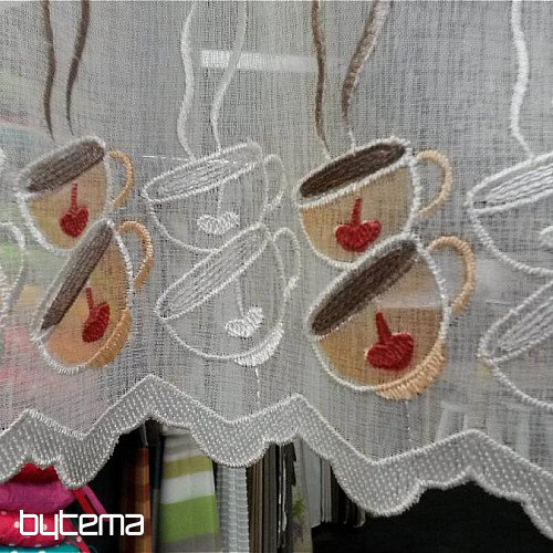 Záclona CAFFÉ