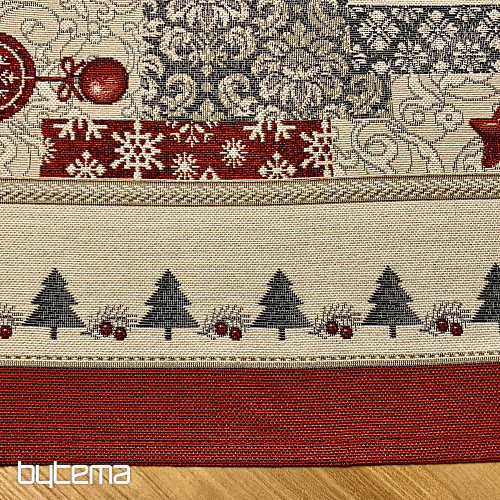 Gobelínový ubrus, šál MERRY CHRISTMAS