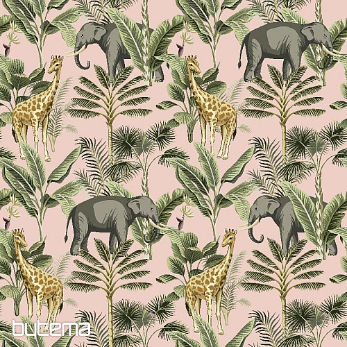Dekorační látka AFRIKA zvířata