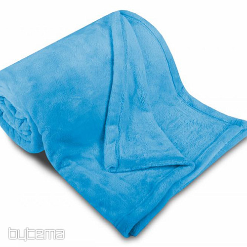 Deka SLEEP WELL mikroflanel krátký vlas - modrá světlá