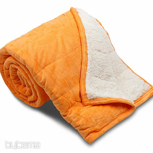deka z mikrovlákna EXTRA MĚKKÁ OVEČKA prošev oranžová