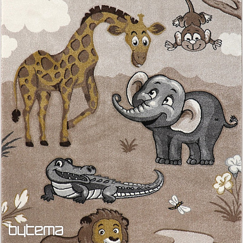 Dětský kusový koberec africká ZVÍŘÁTKA