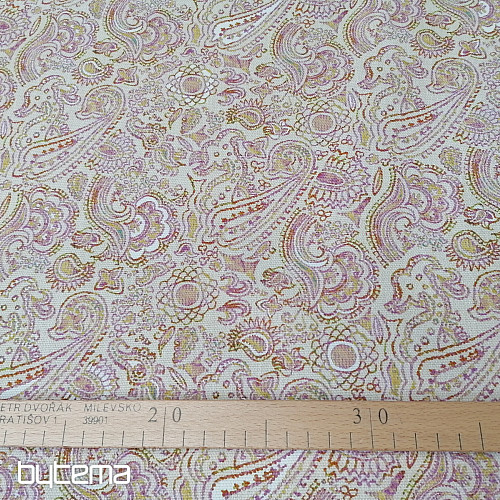 Dekorační látka KAŠMÍR růžový