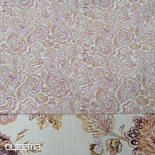 Dekorační látka KAŠMÍR růžový