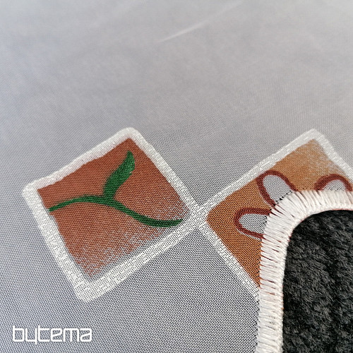 Záclona na vitrážku -  voál O21349/030