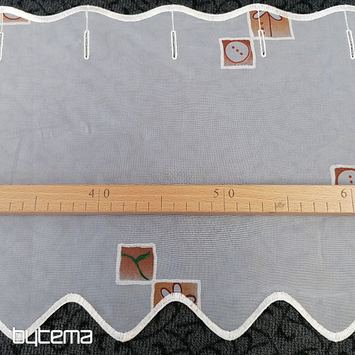 Záclona na vitrážku -  voál O21349/030