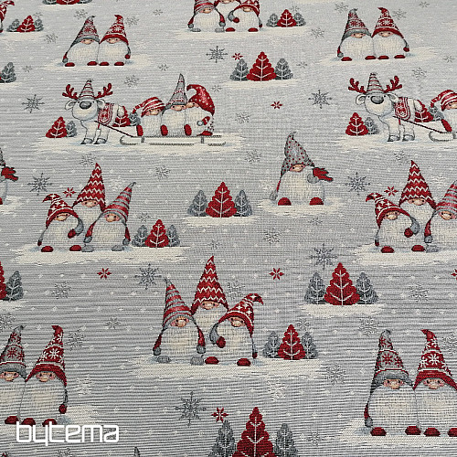 Gobelínová látka VÁNOČNÍ SKŘÍTCI