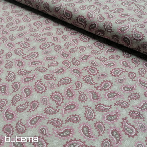 Bavlněná látka Slzy růžové