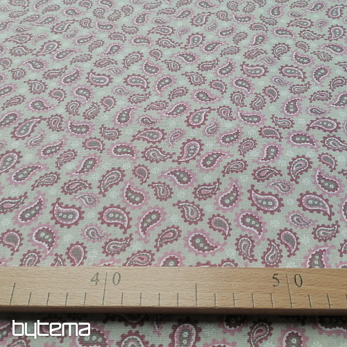 Bavlněná látka Slzy růžové