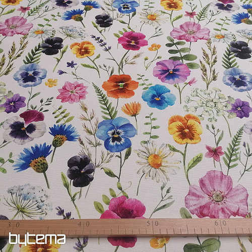 Dekorační látka GARDEN FLOWERS