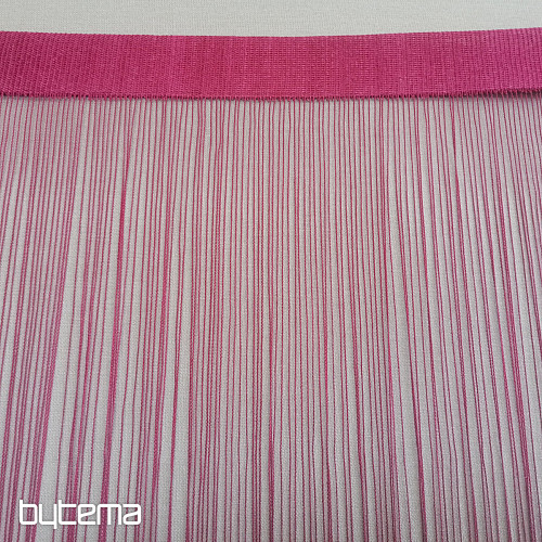 Provázková záclona - fuchsiová 160 cm x 290 cm