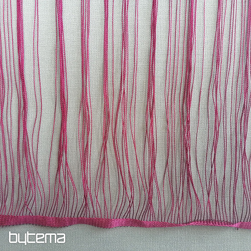 Provázková záclona - fuchsiová 160 cm x 290 cm