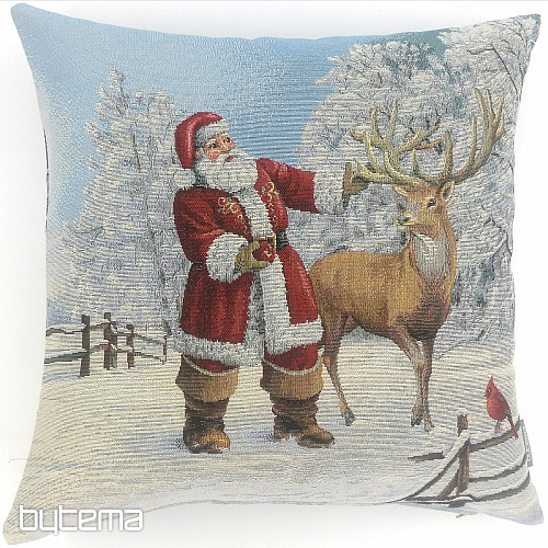 Vánoční gobelínový povlak SANTA S JELENY