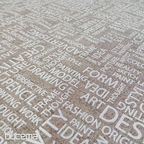 Dekorační látka ART LETRAS