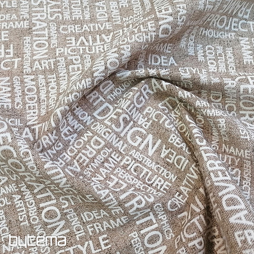 Dekorační látka ART LETRAS