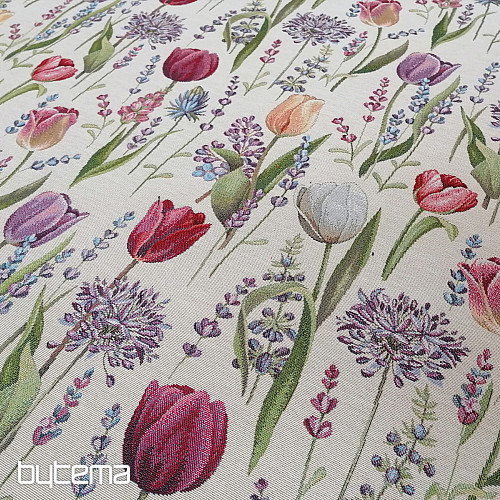 Gobelínová látka TULIPÁNY - JARO