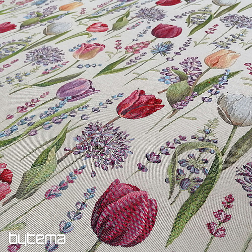 Gobelínová látka TULIPÁNY - JARO