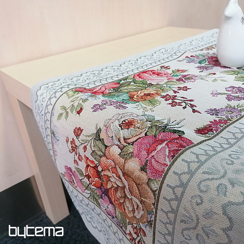 Gobelínové ubrusy a šály Kytice