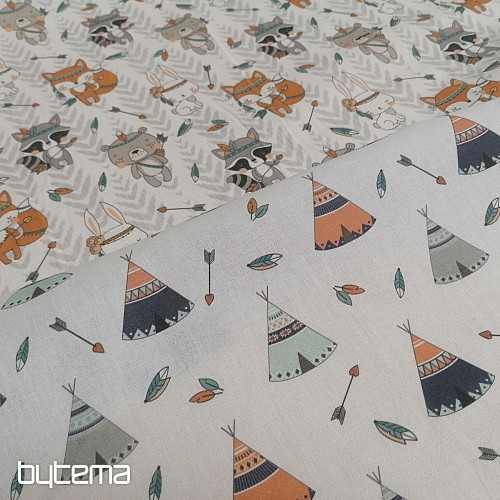 Bavlněná látka Teepee