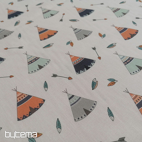 Bavlněná látka Teepee