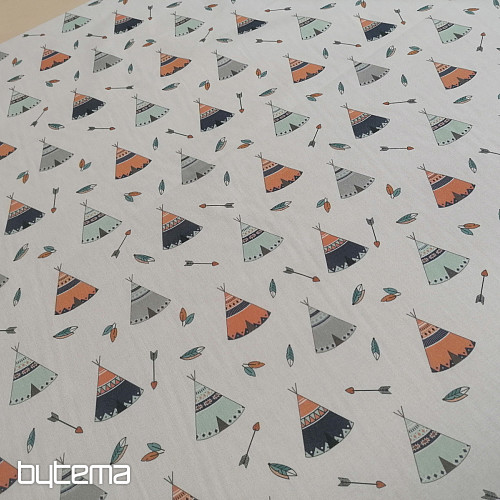 Bavlněná látka Teepee
