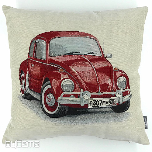 Gobelínový povlak na polštář VW BROUK ČERVENÝ