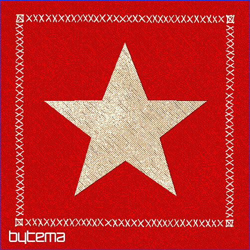 Gobelínový povlak na polštář RED STAR 1