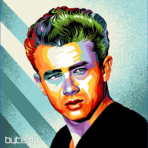 Gobelínový povlak na polštář COMICS James Dean