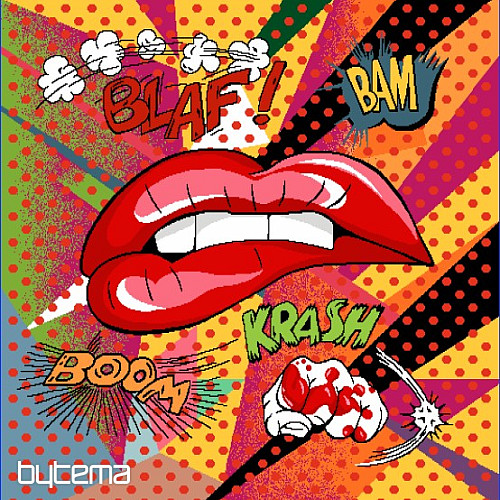 Gobelínový povlak na polštář COMICS LIPS