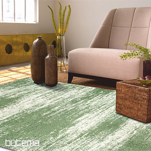 Kusový koberec SHAGGY NIZZA mentolově-zelený