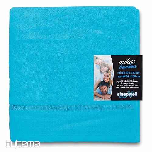 Ručník a  osuška MIKRO tyrkys